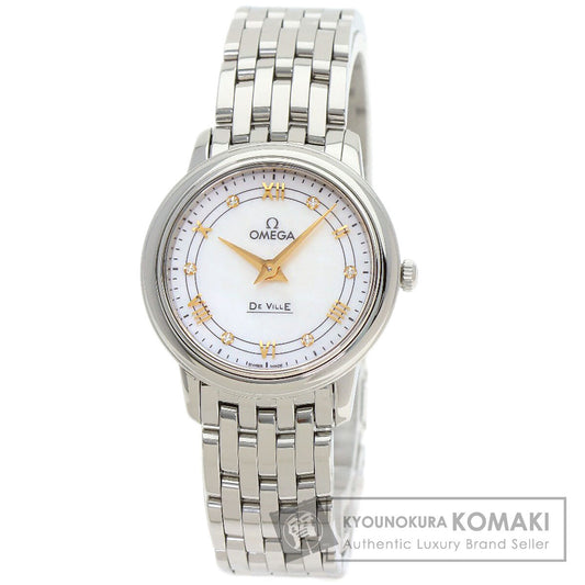 OMEGA De Ville Prestige 6P Diamond Watches 424.10.27.60.55.001 Stainless Steel/Stainless Steel Ladies