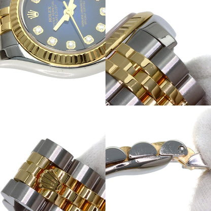 ROLEX Datejust 10P Diamond Blue Gradation Watches 179173G Stainless Steel/SSxK18YG Ladies