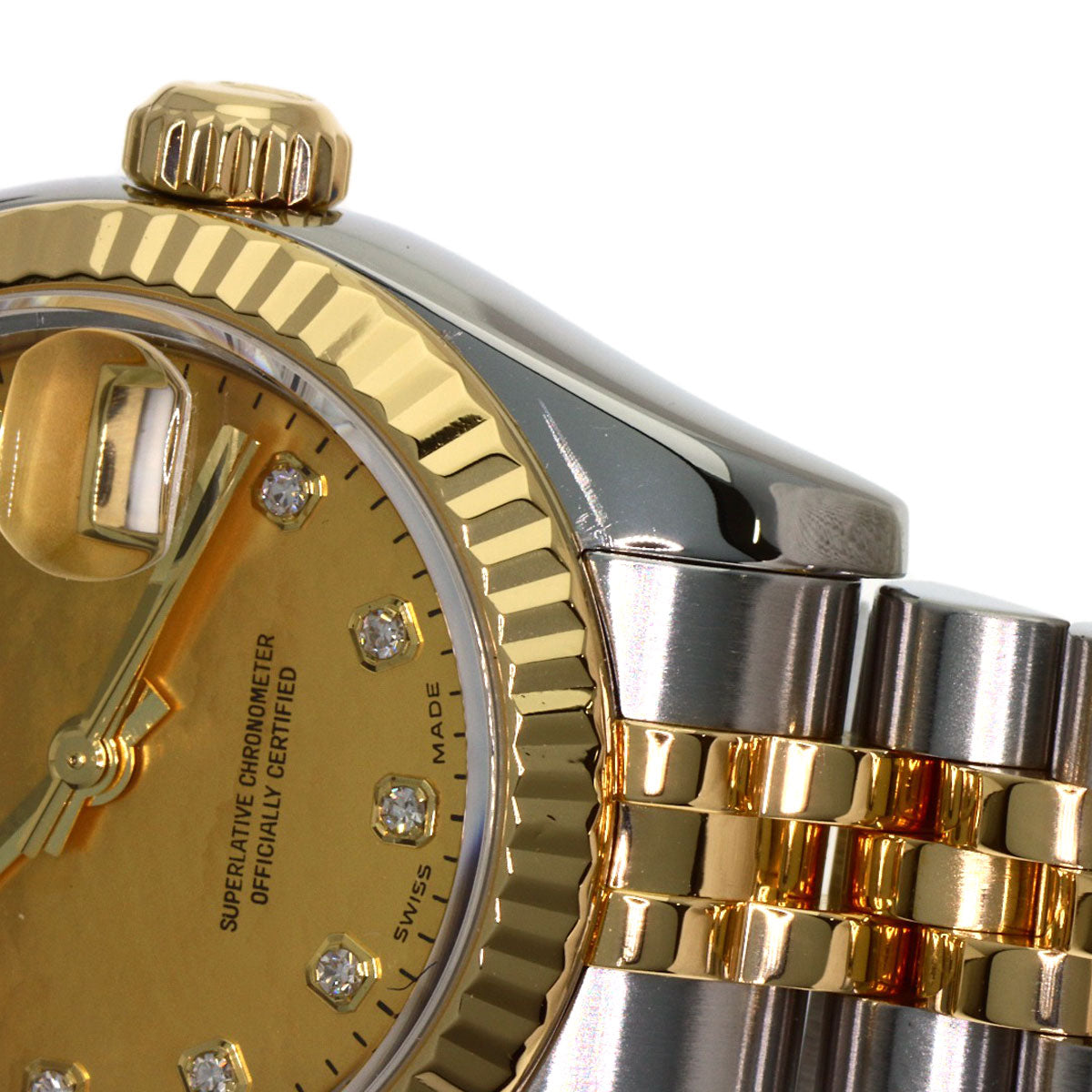 ROLEX DATEJUST 10P Diamond Watches 179173NG Stainless Steel/SSxK18YG Ladies