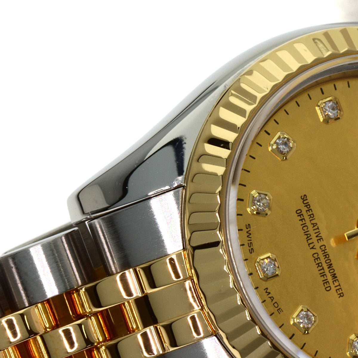 ROLEX DATEJUST 10P Diamond Watches 179173NG Stainless Steel/SSxK18YG Ladies