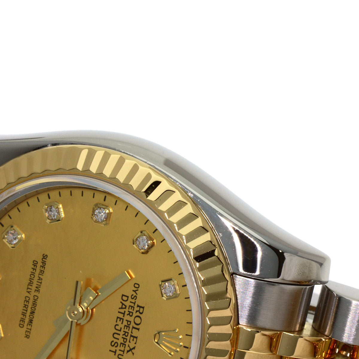 ROLEX DATEJUST 10P Diamond Watches 179173NG Stainless Steel/SSxK18YG Ladies
