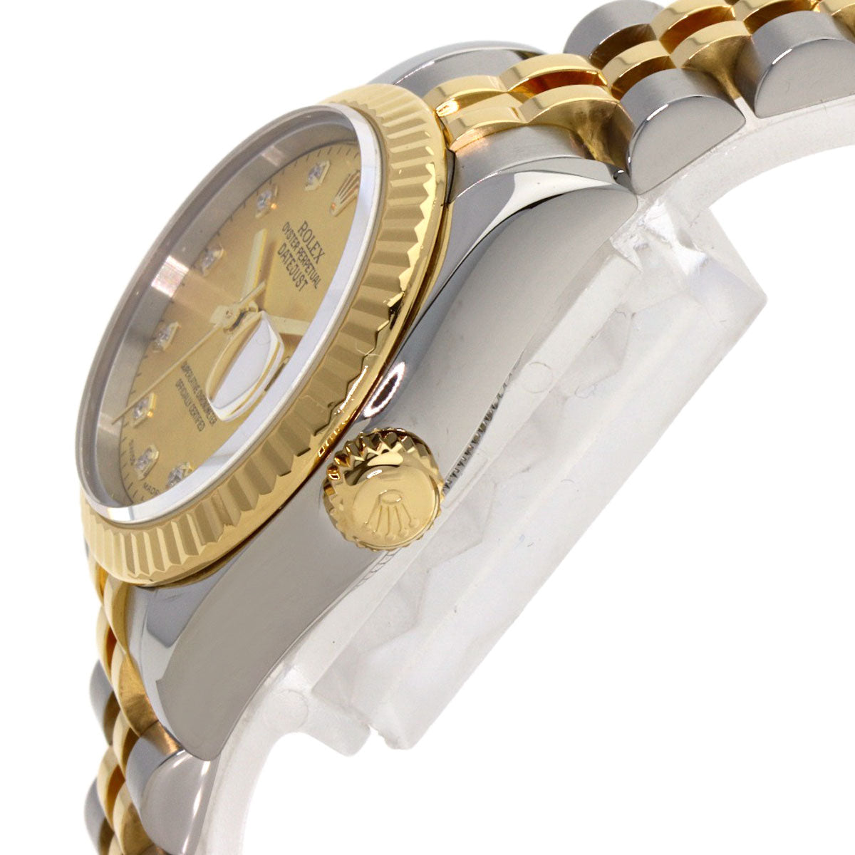 ROLEX DATEJUST 10P Diamond Watches 179173NG Stainless Steel/SSxK18YG Ladies