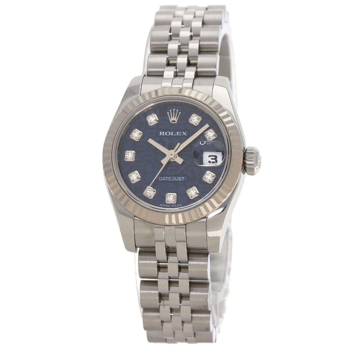 ROLEX DATEJUST 10P Diamond Watches 179174G Stainless Steel/Stainless Steel Ladies