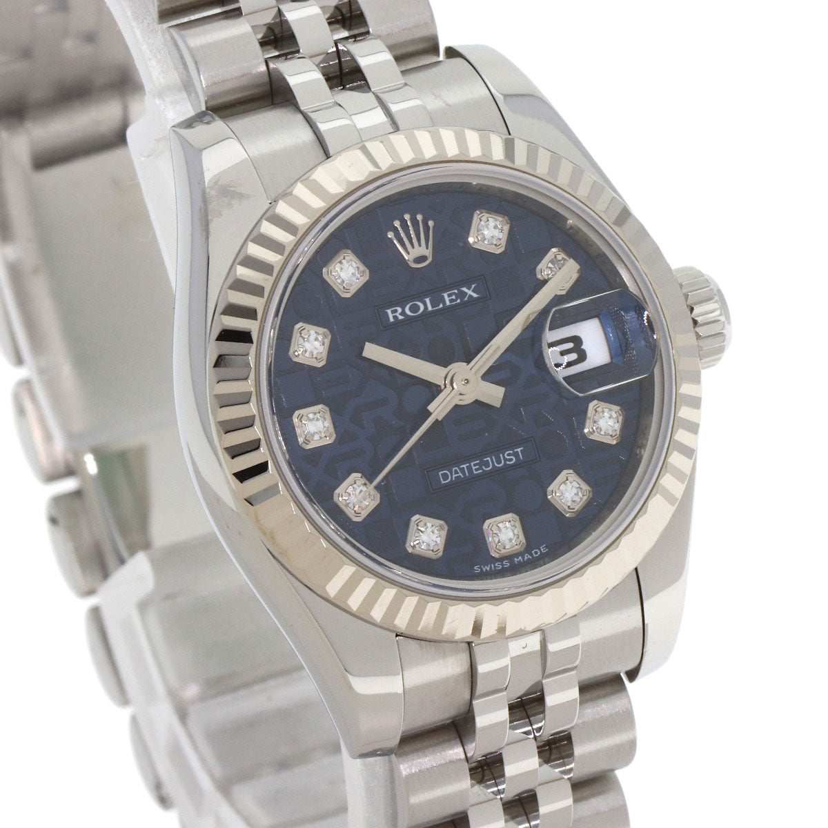 ROLEX DATEJUST 10P Diamond Watches 179174G Stainless Steel/Stainless Steel Ladies