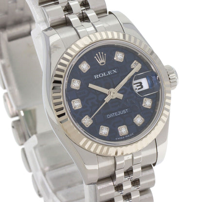 ROLEX DATEJUST 10P Diamond Watches 179174G Stainless Steel/Stainless Steel Ladies