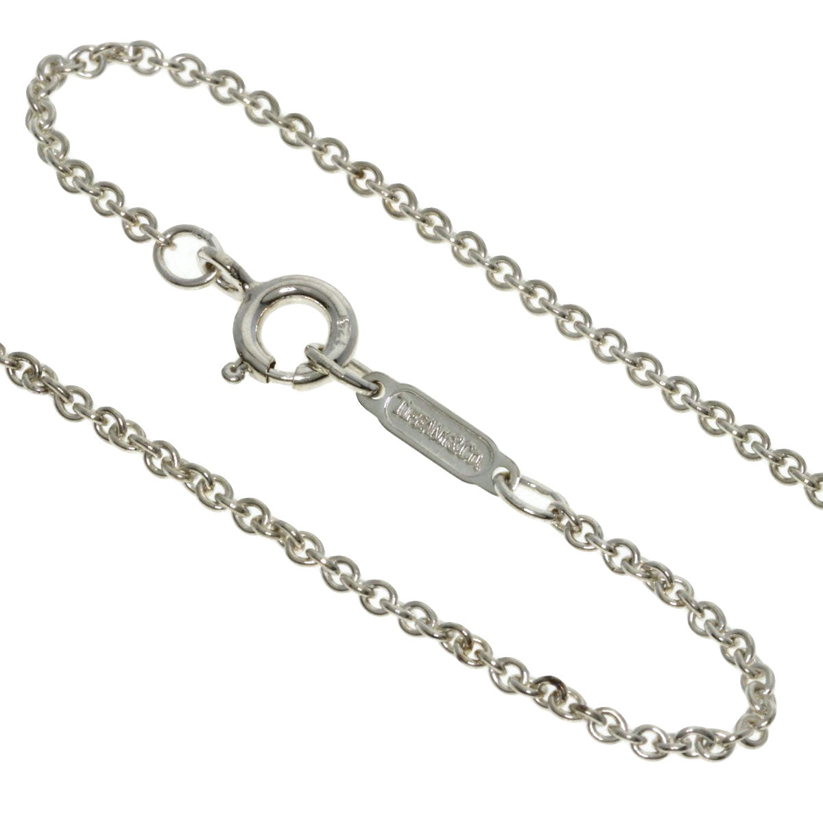 TIFFANY&Co. Signature cross Necklace Silver 18K Yellow GoldLadies [Used]