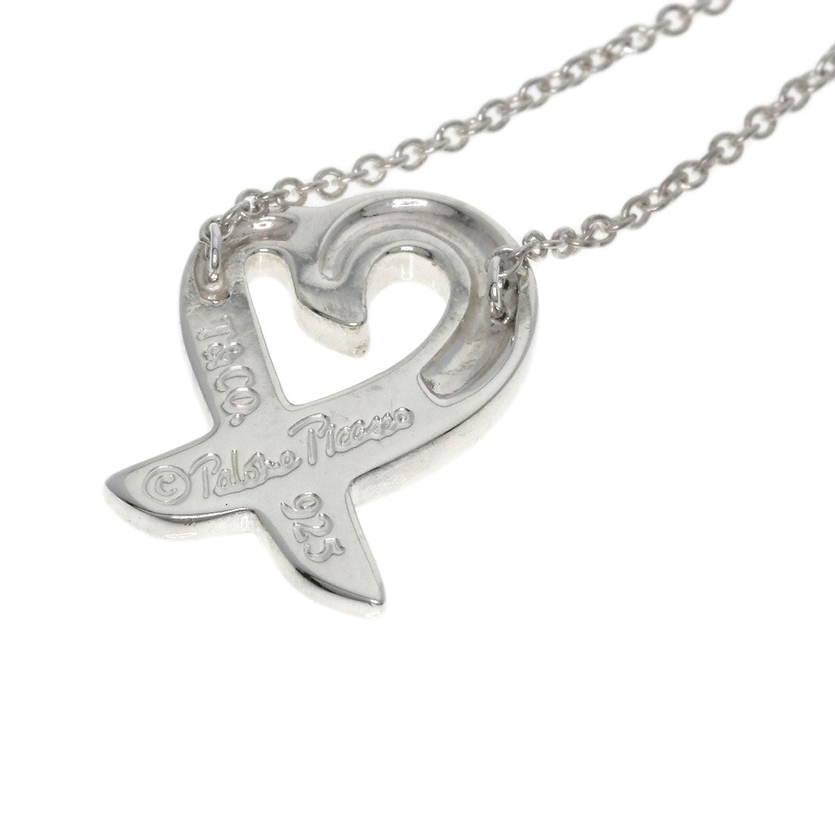 TIFFANY&Co. Loving heart Necklace Silver Ladies [Used]