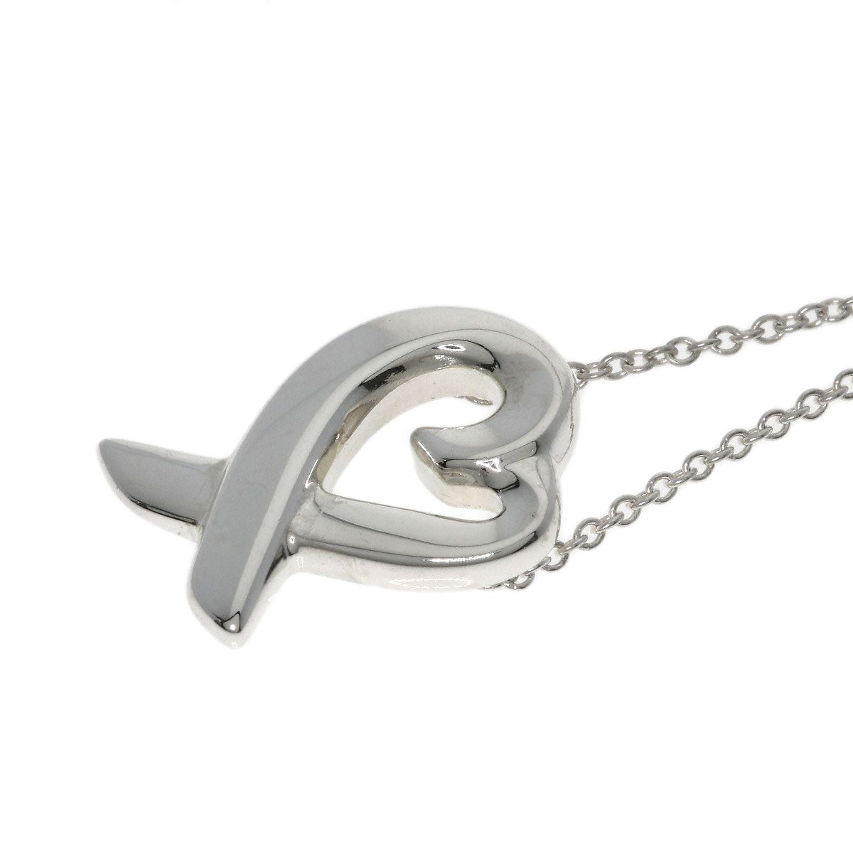 TIFFANY&Co. Loving heart Necklace Silver Ladies [Used]