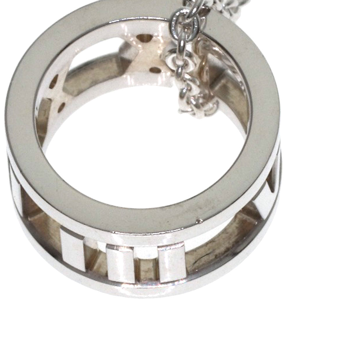 TIFFANY&Co. atlas circle Necklace Silver Ladies [Used]