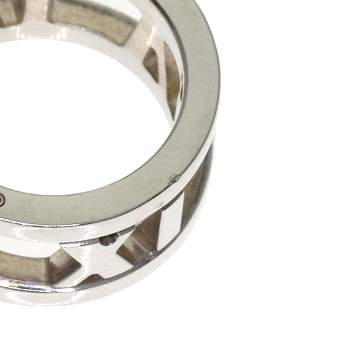 TIFFANY&Co. atlas circle Necklace Silver Ladies [Used]
