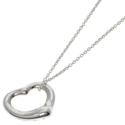 TIFFANY&Co. Open heart Necklace Silver Ladies [Used]