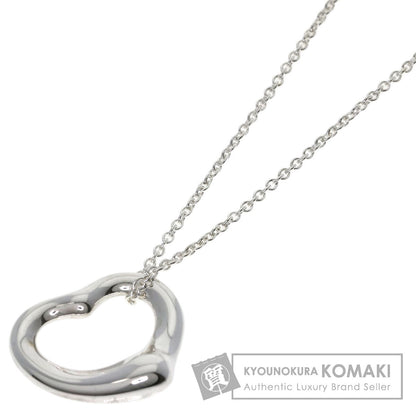 TIFFANY&Co. Open heart Necklace Silver Ladies [Used]