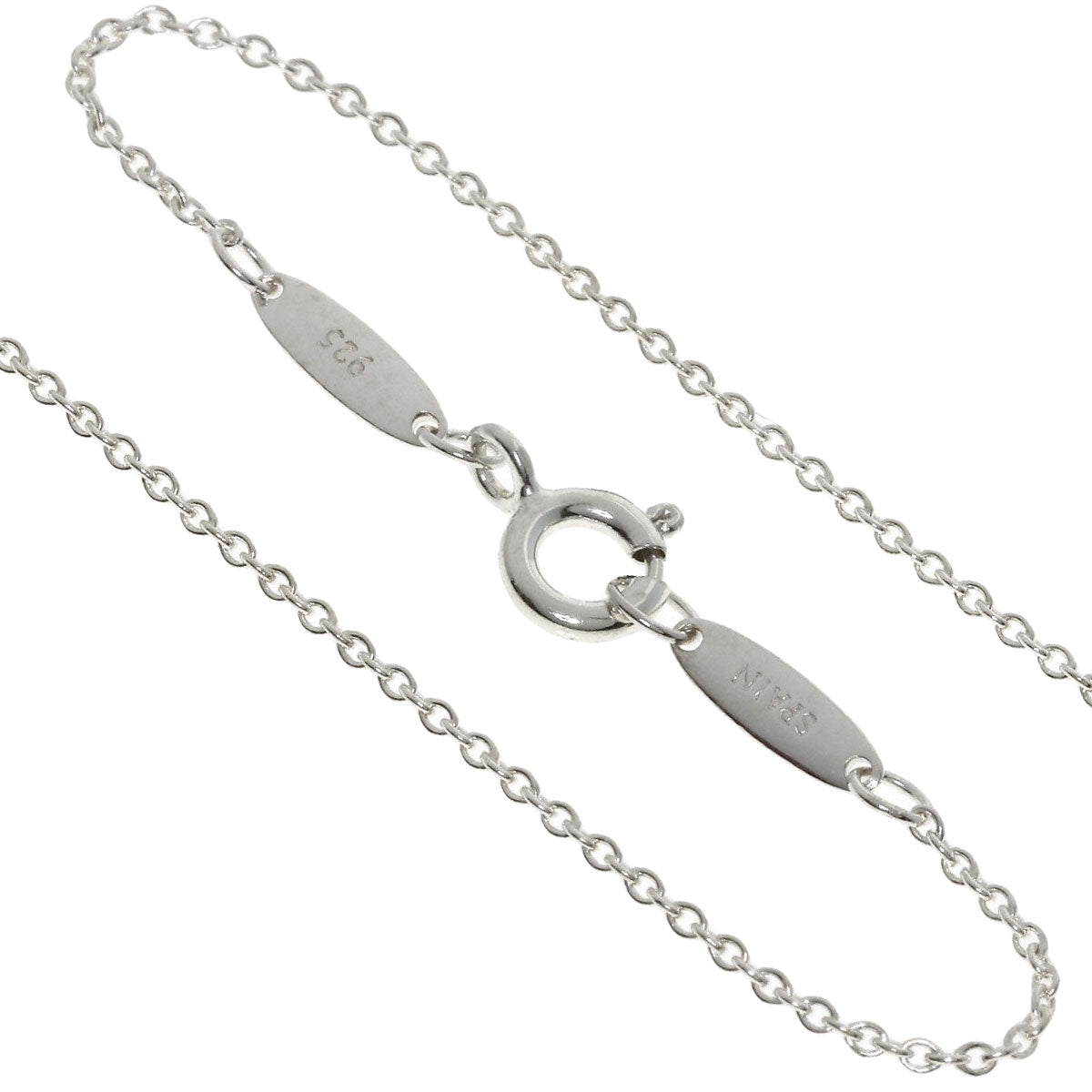TIFFANY&Co. Open heart Necklace Silver Ladies [Used]
