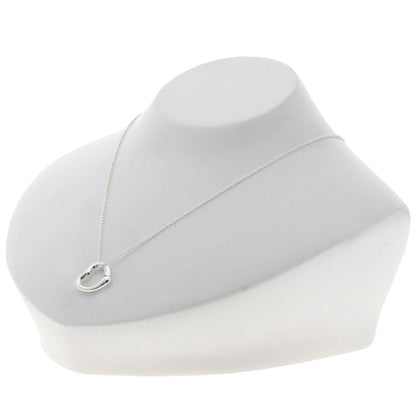 TIFFANY&Co. Open heart Necklace Silver Ladies [Used]