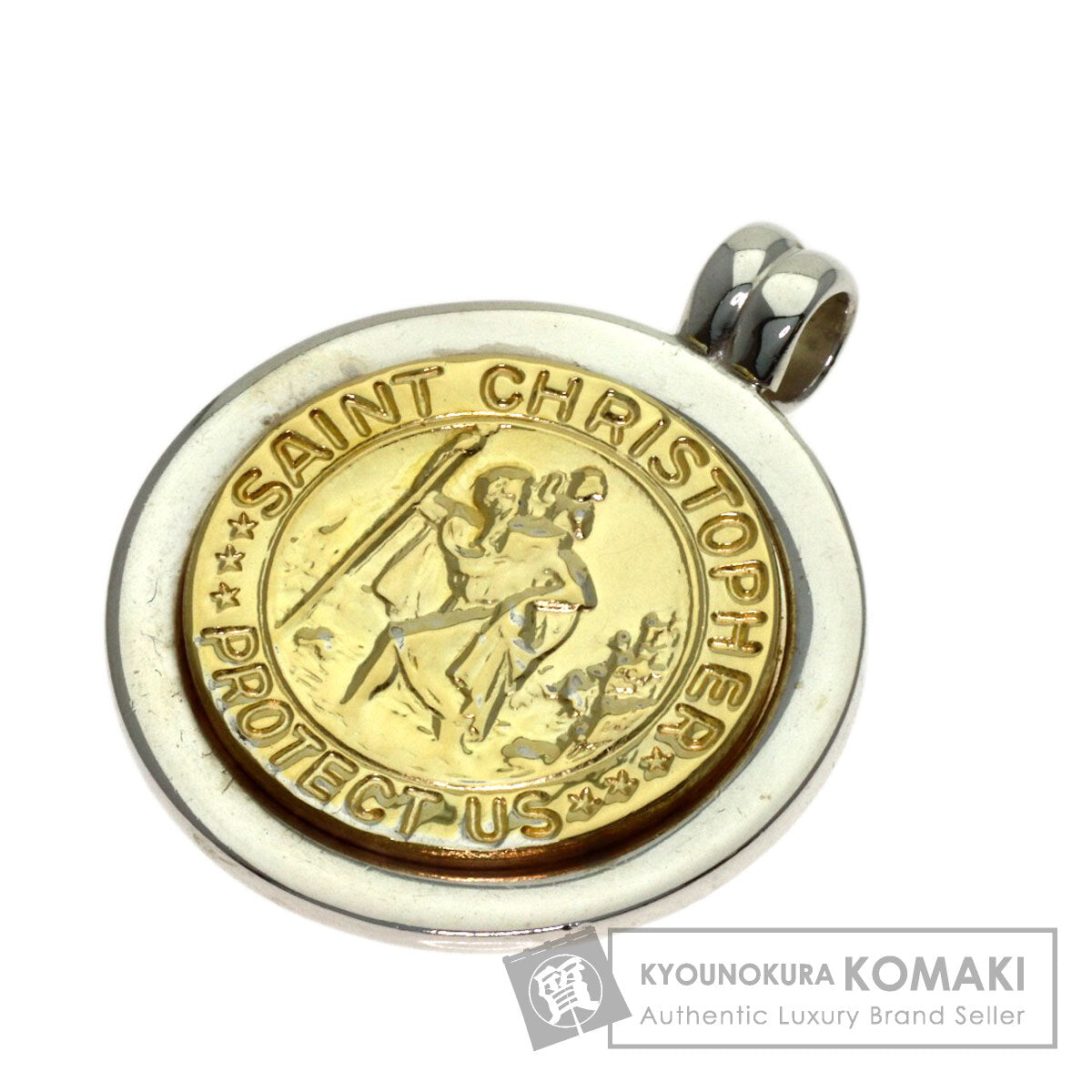 TIFFANY&Co. St. Christopher Pendant top Silver 18K Yellow GoldLadies [Used]