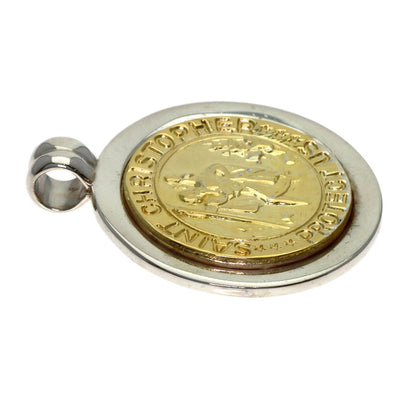 TIFFANY&Co. St. Christopher Pendant top Silver 18K Yellow GoldLadies [Used]