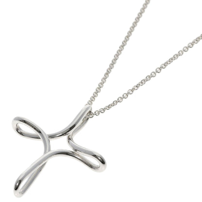 TIFFANY&Co. Open cross Necklace Silver Ladies [Used]