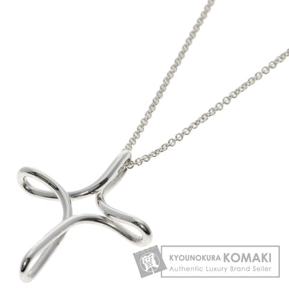 TIFFANY&Co. Open cross Necklace Silver Ladies [Used]