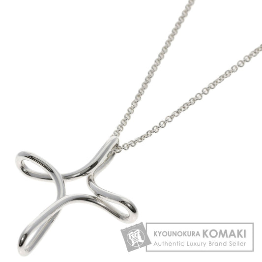 TIFFANY&Co. Open cross Necklace Silver Ladies [Used]