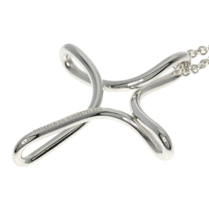 TIFFANY&Co. Open cross Necklace Silver Ladies [Used]