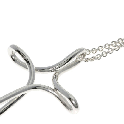 TIFFANY&Co. Open cross Necklace Silver Ladies [Used]