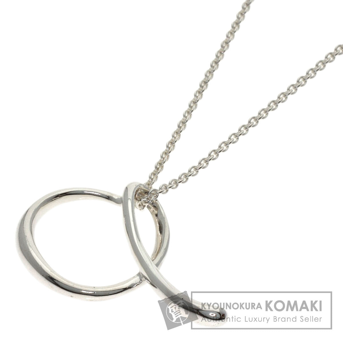 TIFFANY&Co. Initial a Necklace Silver Ladies [Used]