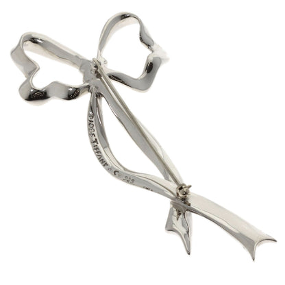 TIFFANY&Co. Ribbon motif Brooch Silver Ladies [Used]