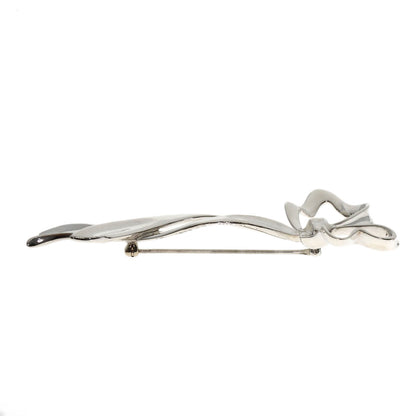 TIFFANY&Co. Ribbon motif Brooch Silver Ladies [Used]