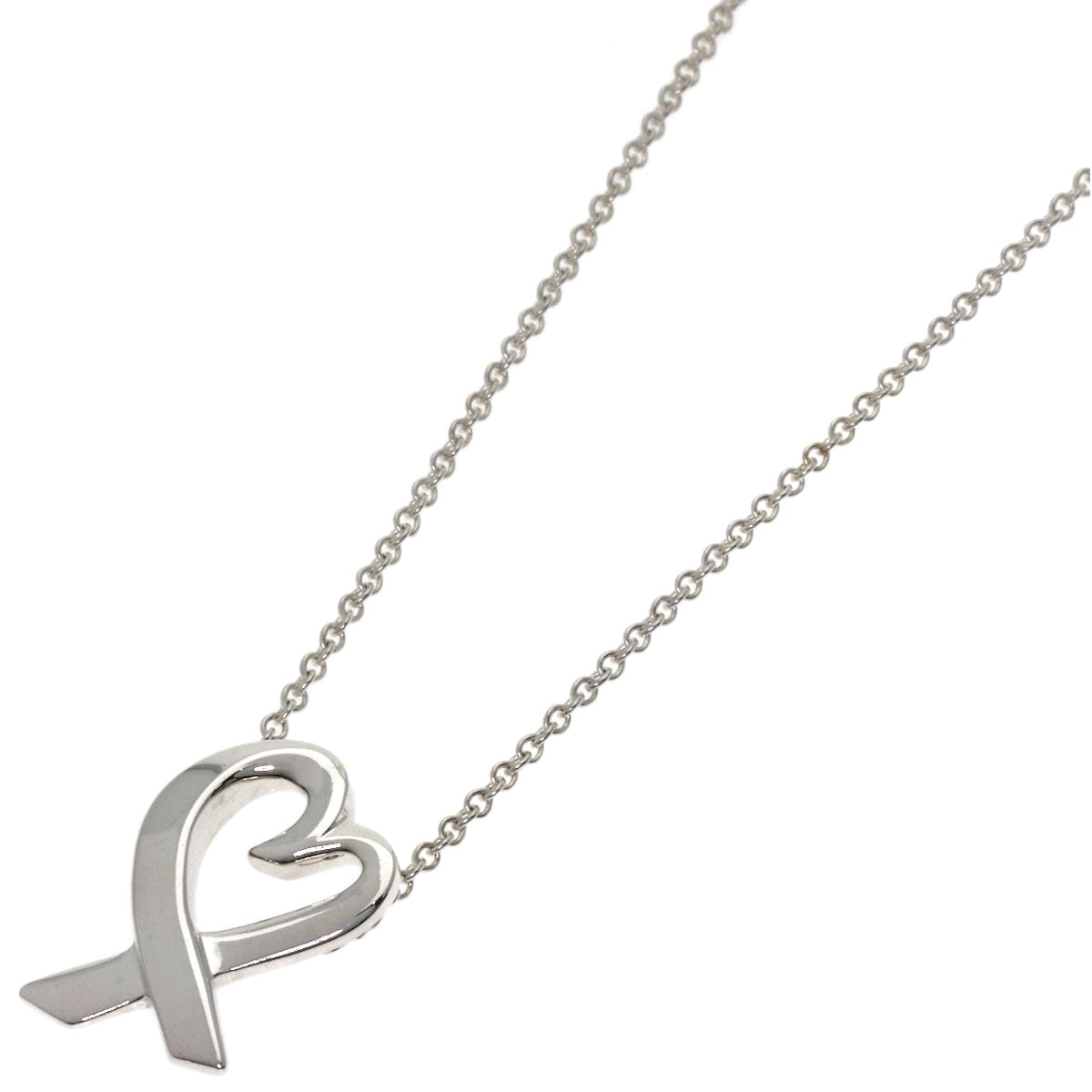 TIFFANY&Co. Loving heart Necklace Silver Ladies [Used]