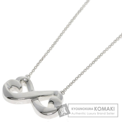 TIFFANY&Co. Double rubbing heart Necklace Silver Ladies [Used]