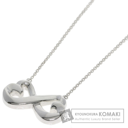 TIFFANY&Co. Double rubbing heart Necklace Silver Ladies [Used]