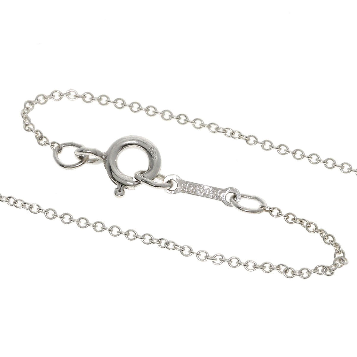 TIFFANY&Co. Double rubbing heart Necklace Silver Ladies [Used]
