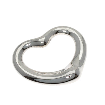 TIFFANY&Co. Open heart Pendant top Silver Ladies [Used]