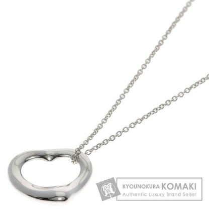 TIFFANY&Co. Open heart Necklace Silver Ladies [Used]