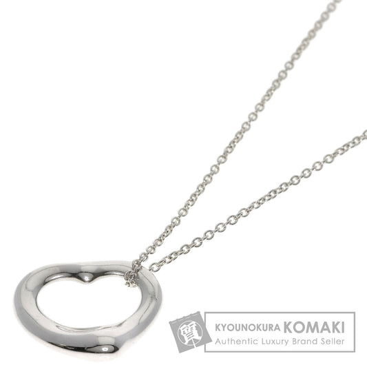 TIFFANY&Co. Open heart Necklace Silver Ladies [Used]