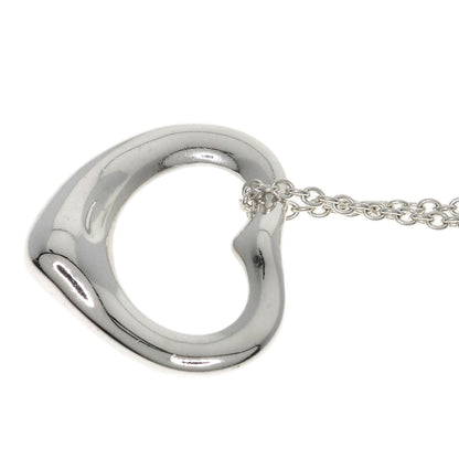 TIFFANY&Co. Open heart Necklace Silver Ladies [Used]
