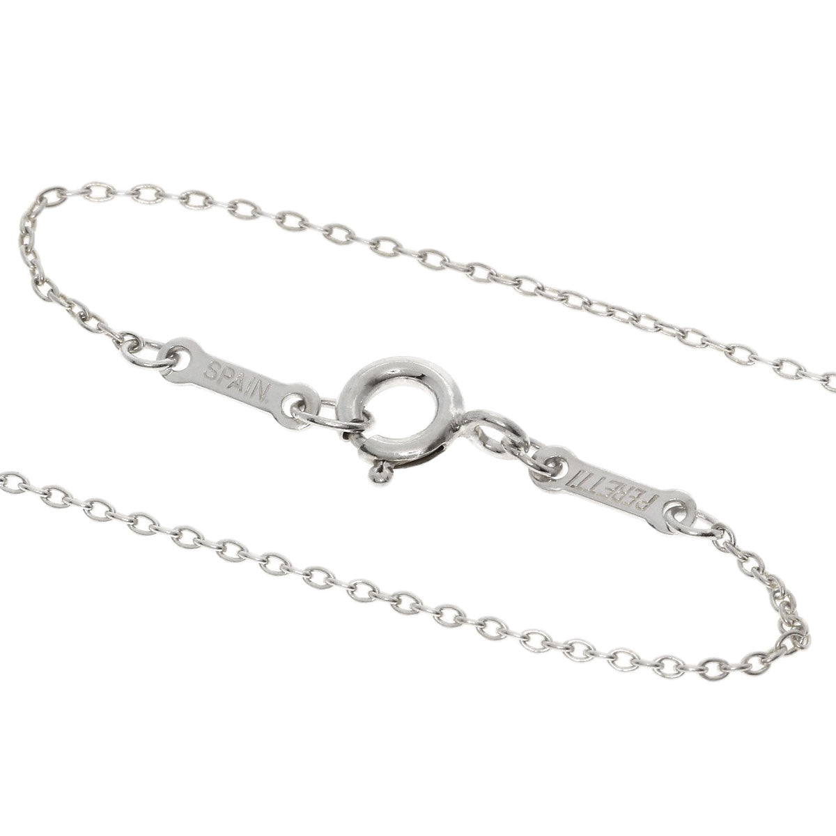 TIFFANY&Co. Open heart Necklace Silver Ladies [Used]