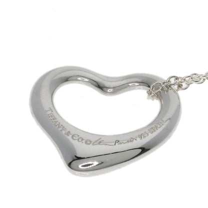 TIFFANY&Co. Open heart Necklace Silver Ladies [Used]