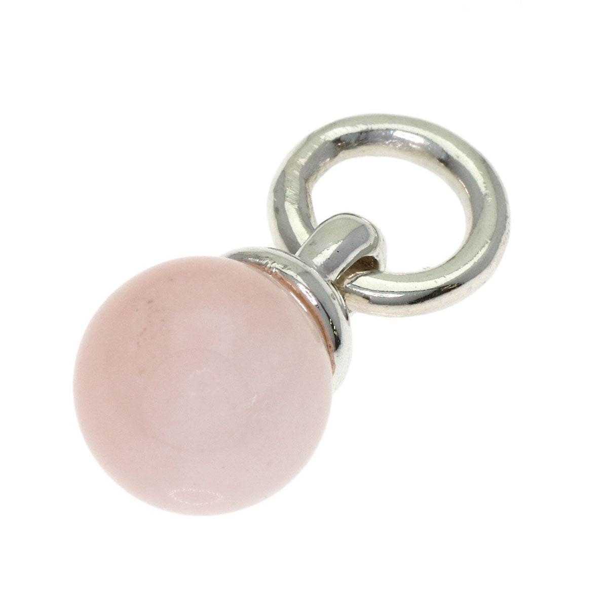 TIFFANY&Co. Door knocker Rose Quartz Pendant top Silver Ladies [Used]