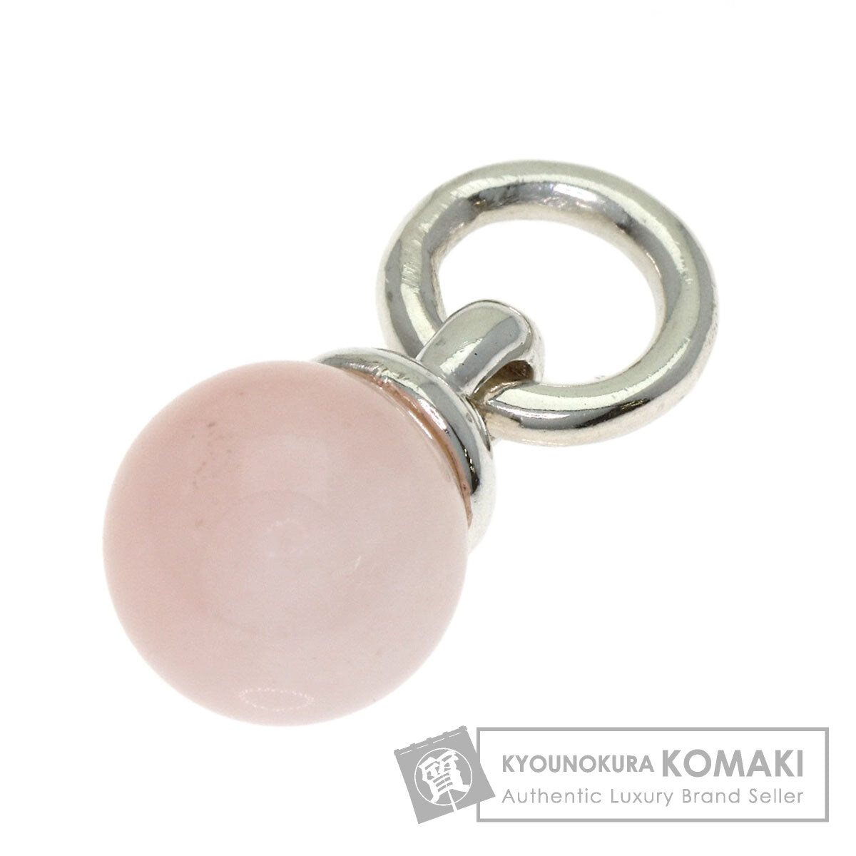 TIFFANY&Co. Door knocker Rose Quartz Pendant top Silver Ladies [Used]