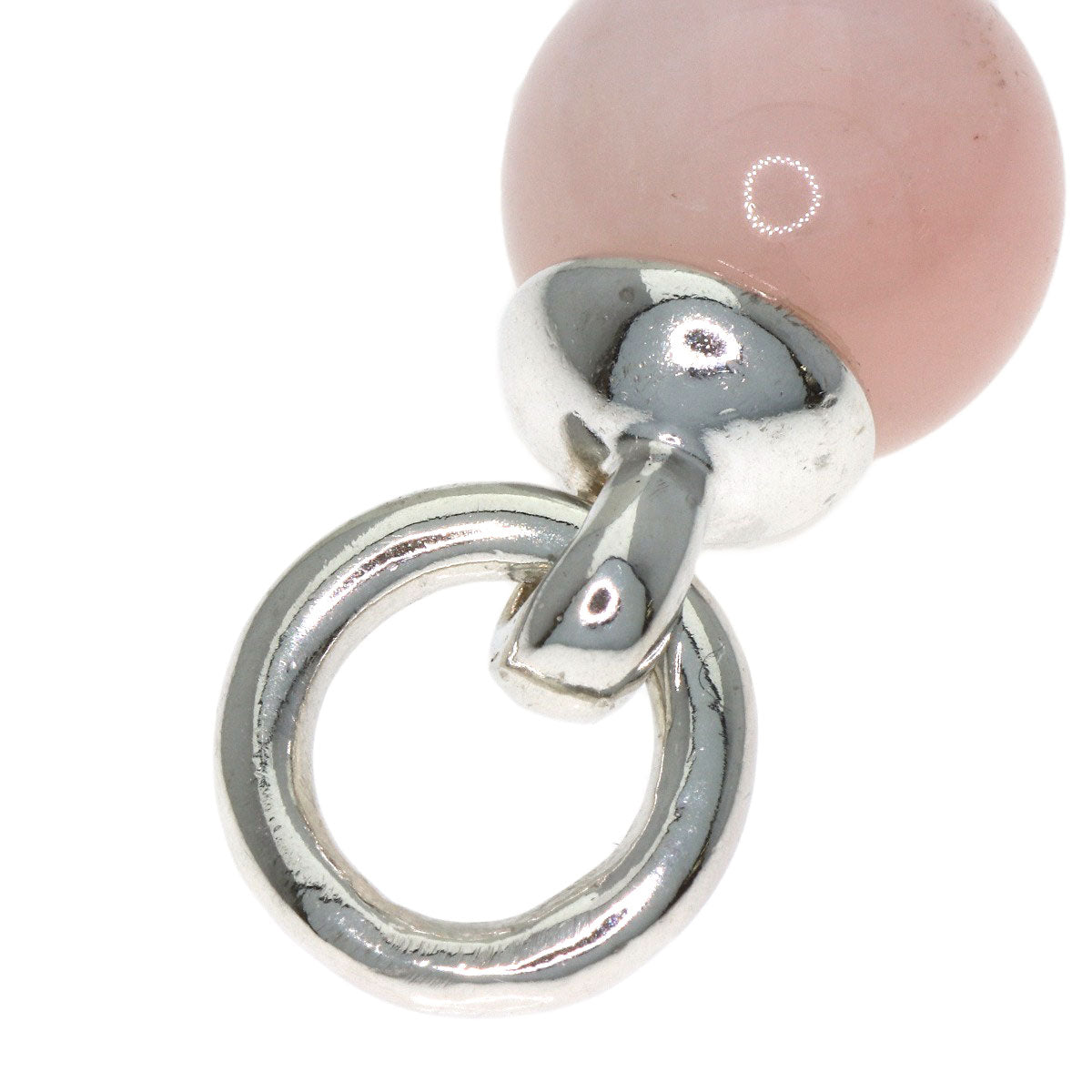 TIFFANY&Co. Door knocker Rose Quartz Pendant top Silver Ladies [Used]
