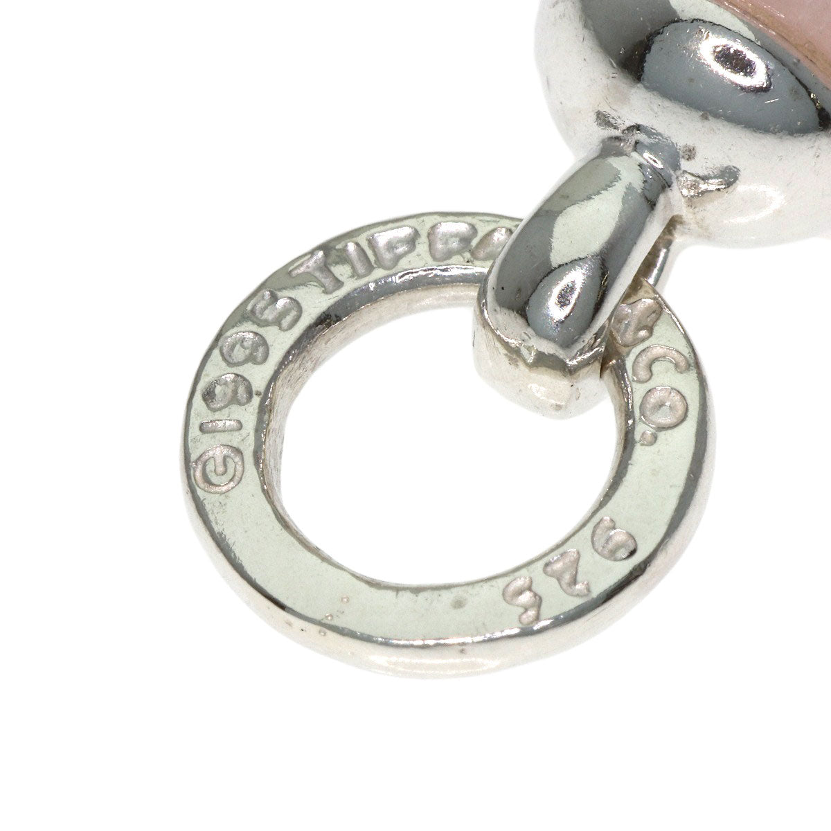 TIFFANY&Co. Door knocker Rose Quartz Pendant top Silver Ladies [Used]