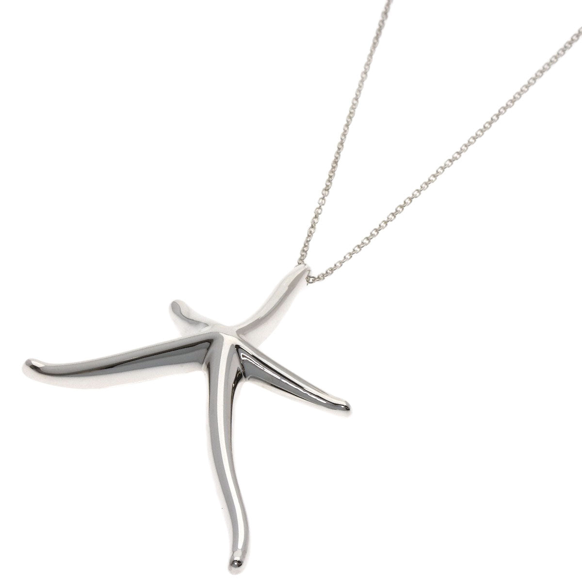 TIFFANY&Co. Starfish Medium Necklace Silver Ladies [Used]