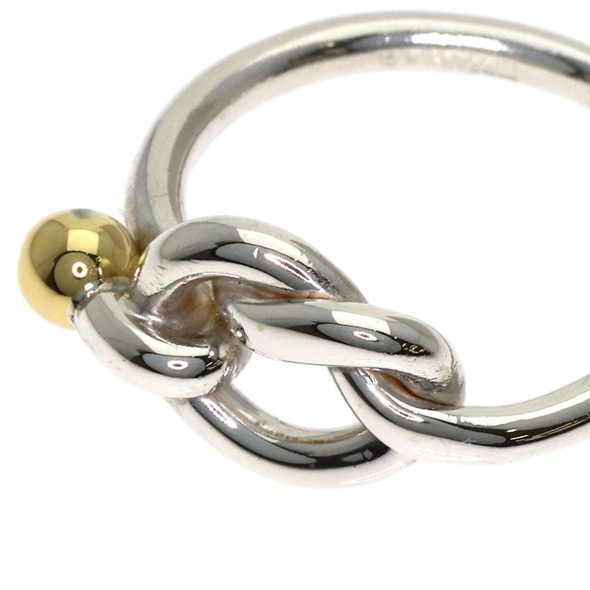 TIFFANY&Co. Love knot Ring Silver 18K Yellow GoldLadies [Used]