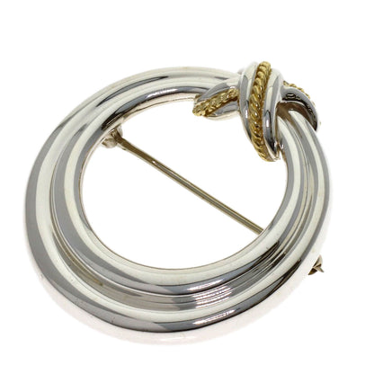 TIFFANY&Co. Signature Brooch Silver 18K Yellow GoldLadies [Used]