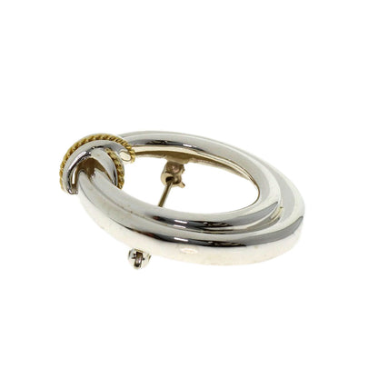 TIFFANY&Co. Signature Brooch Silver 18K Yellow GoldLadies [Used]