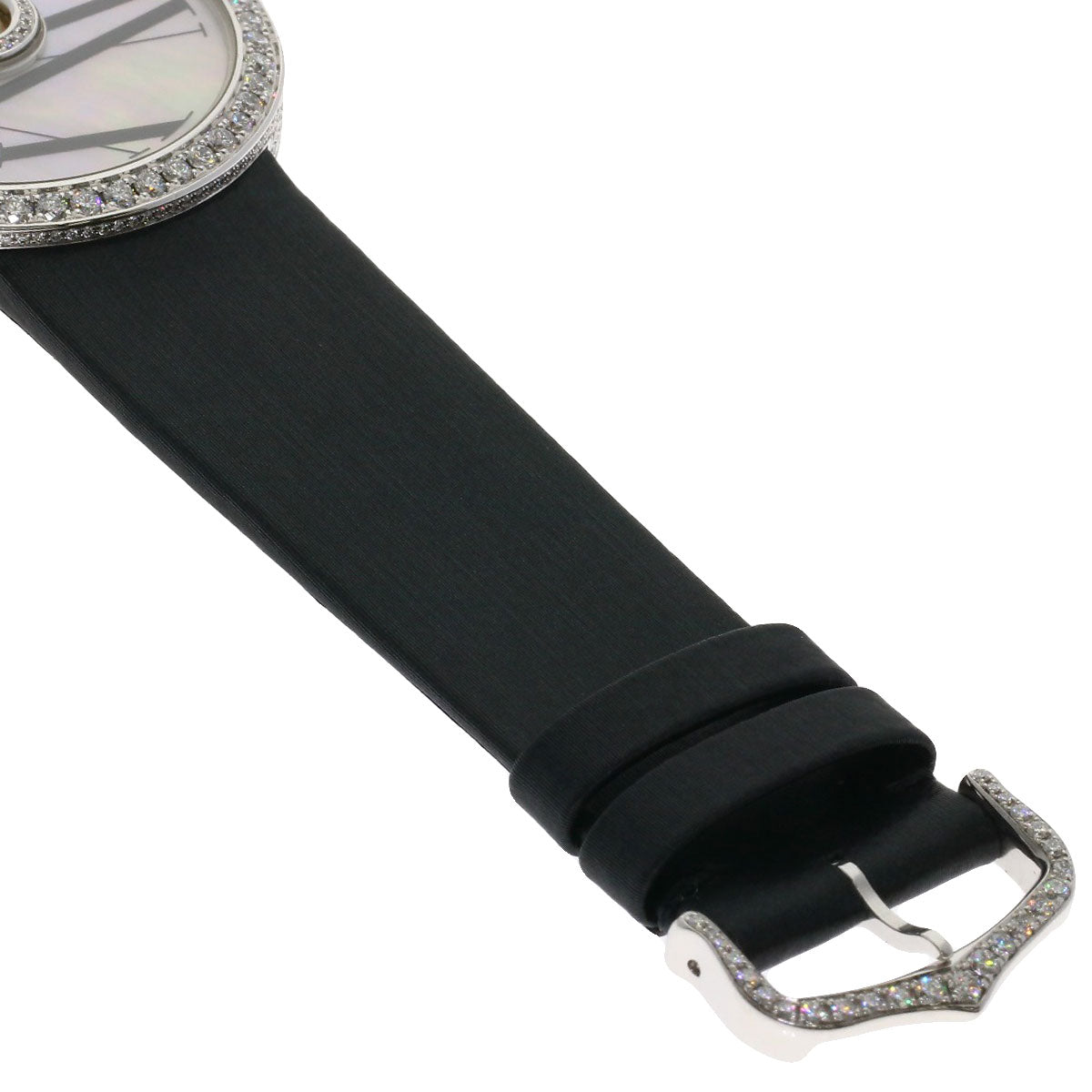 CARTIER Beruru Watches WJ304850 K18 White Gold/Leather Ladies