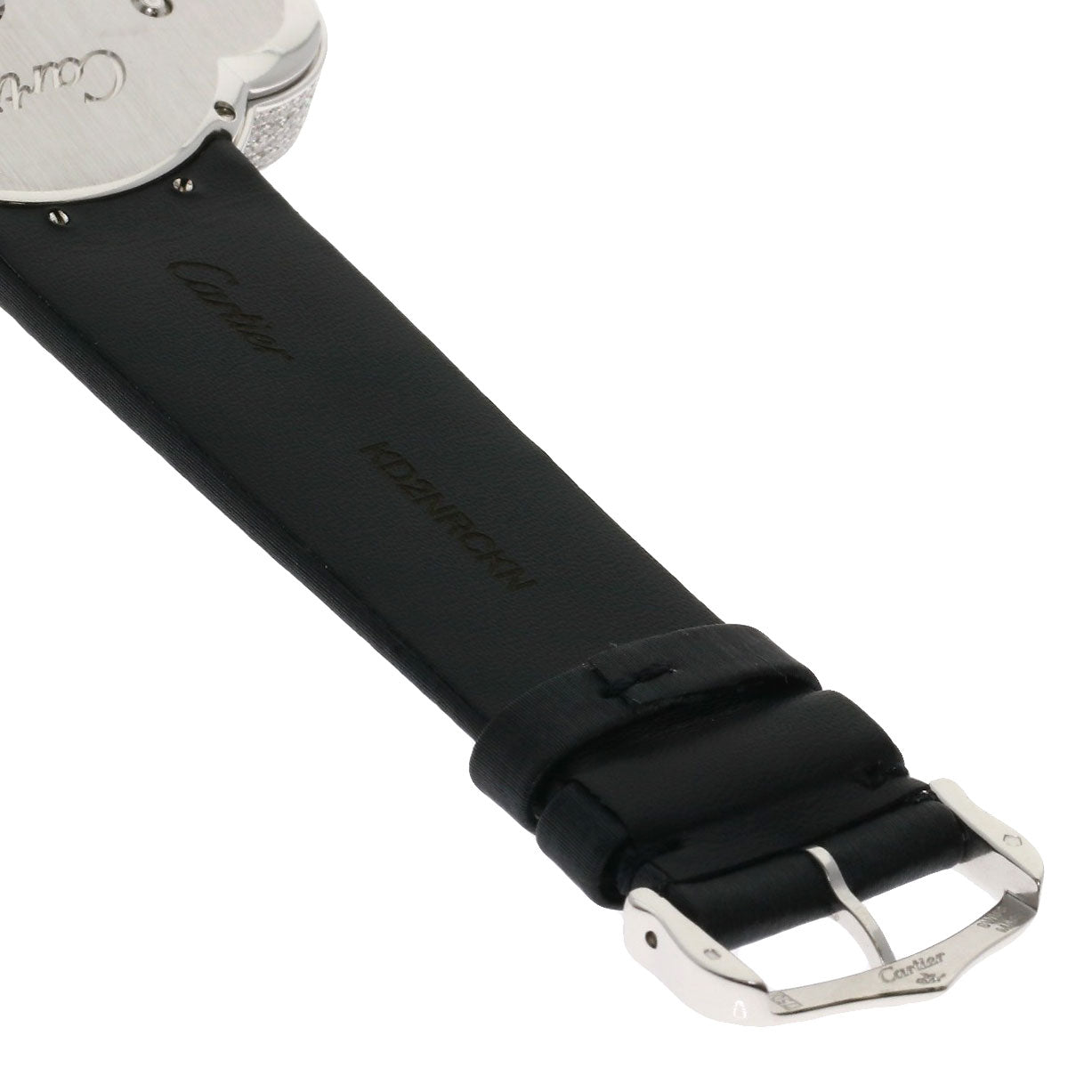 CARTIER Beruru Watches WJ304850 K18 White Gold/Leather Ladies