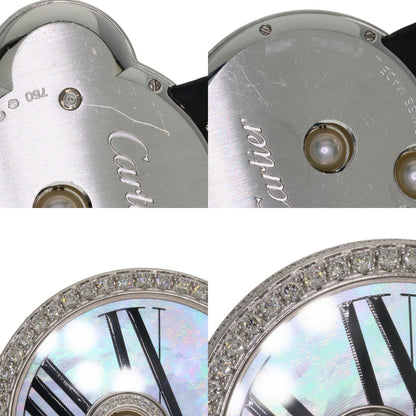 CARTIER Beruru Watches WJ304850 K18 White Gold/Leather Ladies