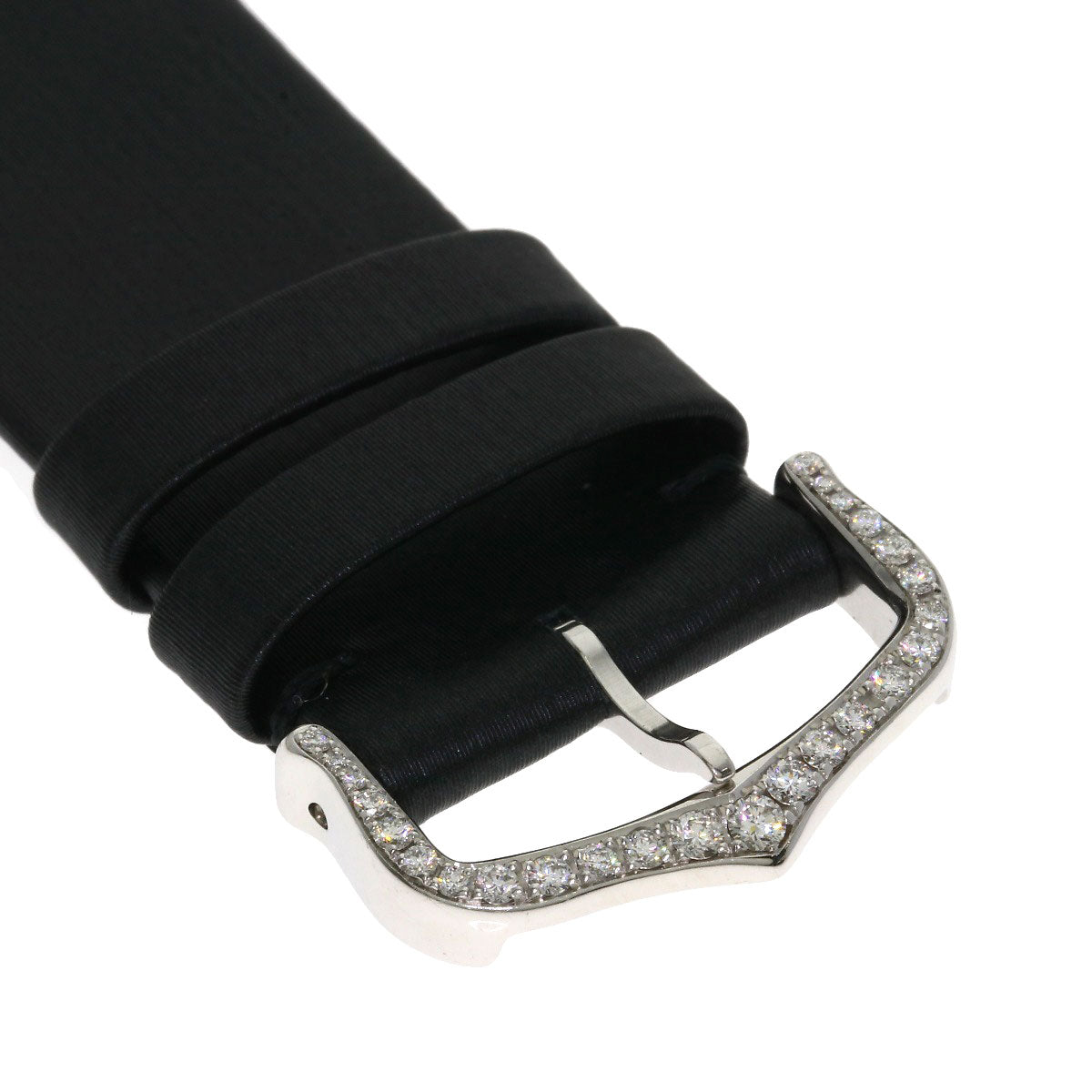 CARTIER Beruru Watches WJ304850 K18 White Gold/Leather Ladies